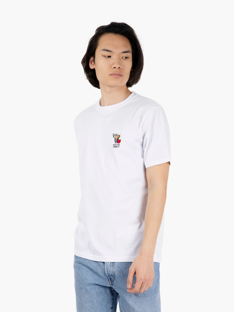 T-shirt S545 embroidery Hulk bianco