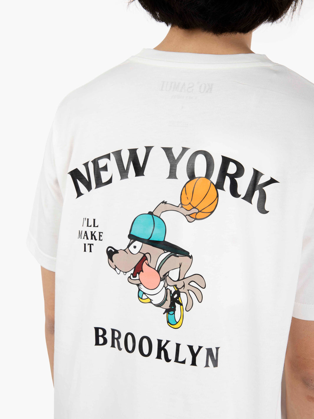T-shirt S573 Brooklyn bianco