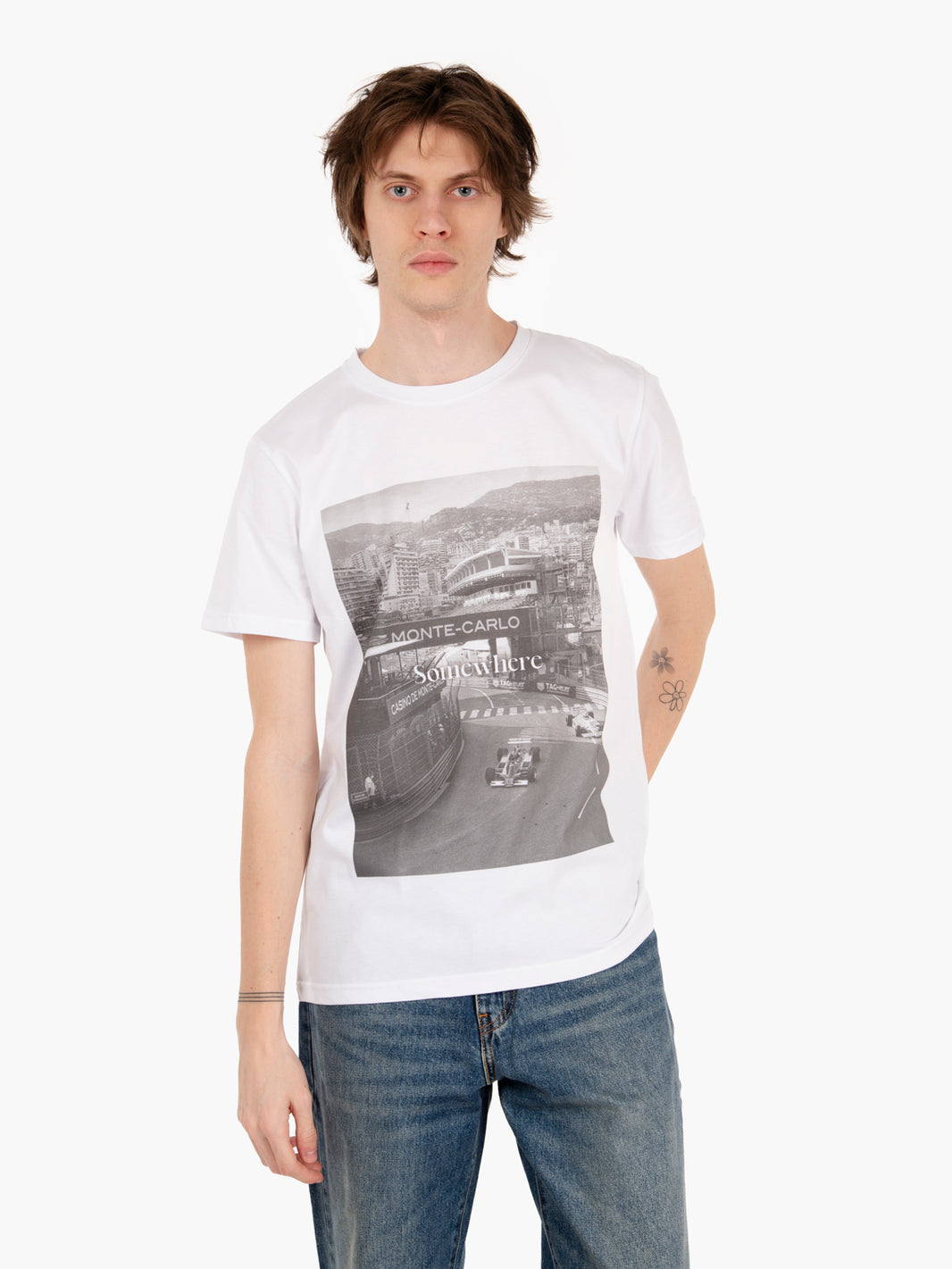 T-shirt S573 slim GP bianco