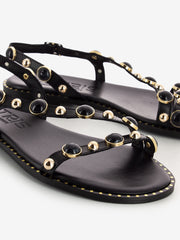 KOTRIS - Sandali con pietre nero
