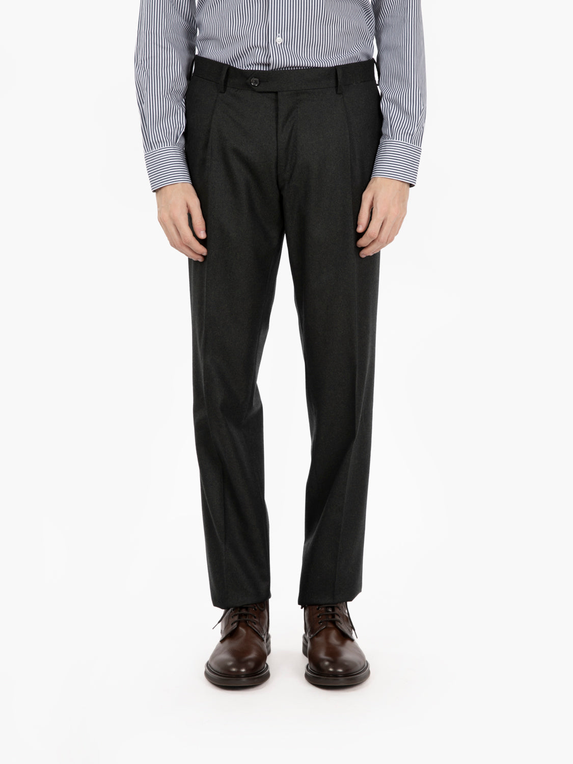 Dark green double-breasted suit