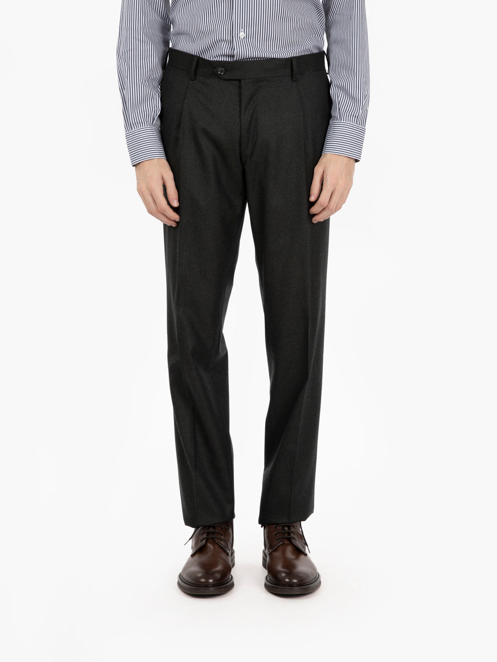 Dark green double-breasted suit