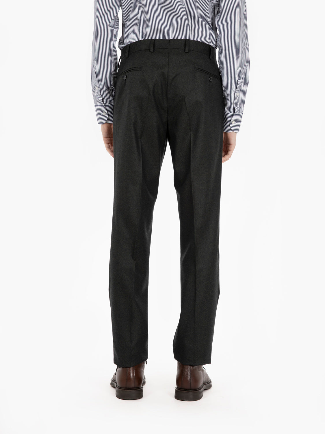 Dark green double-breasted suit