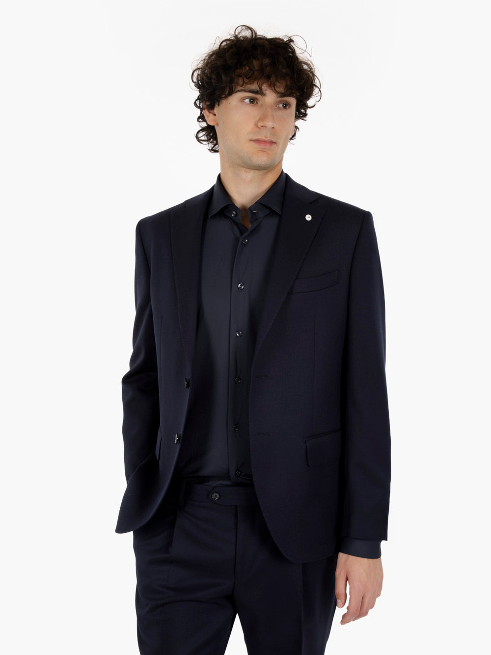 Abito monopetto foderato navy
