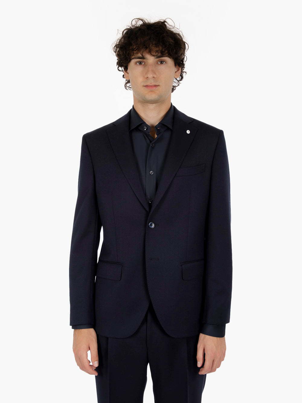 Abito monopetto foderato navy