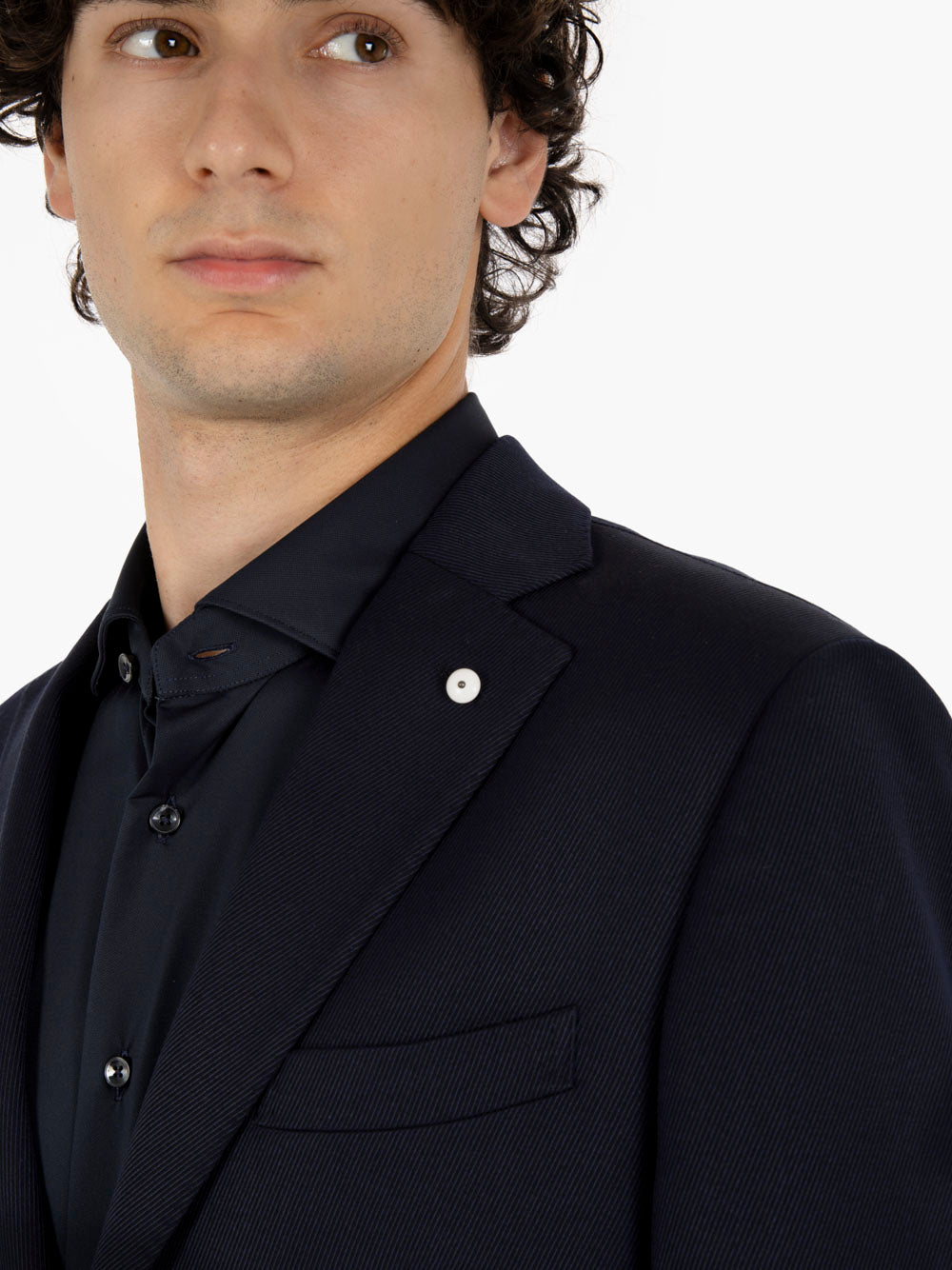 Abito monopetto foderato navy