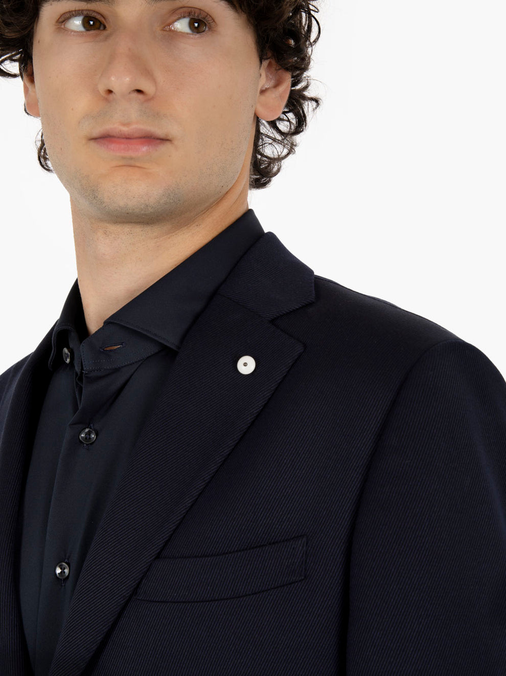 Abito monopetto foderato navy