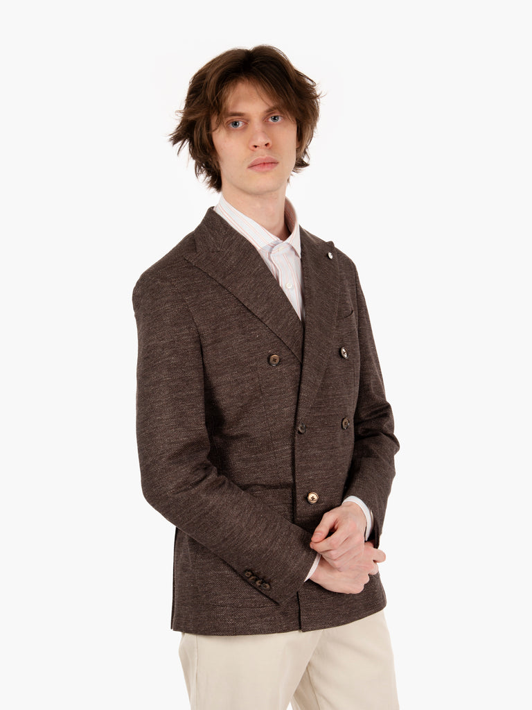 L.B.M - Blazer doppiopetto moro