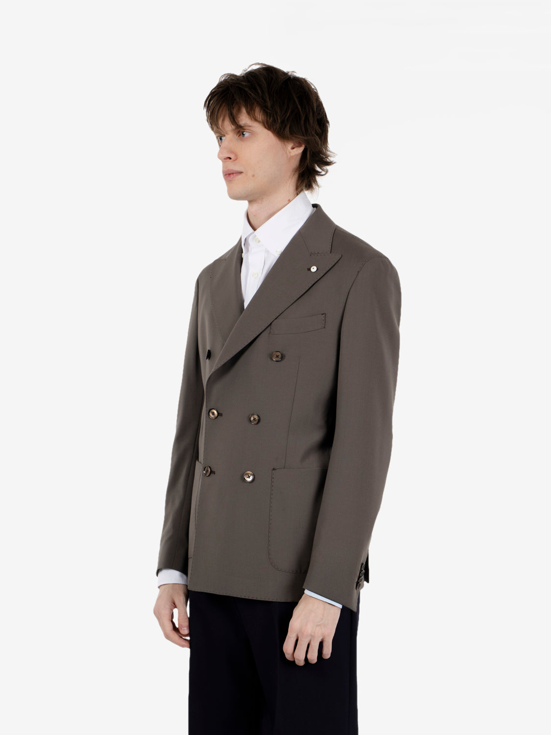 Blazer doppiopetto tortora