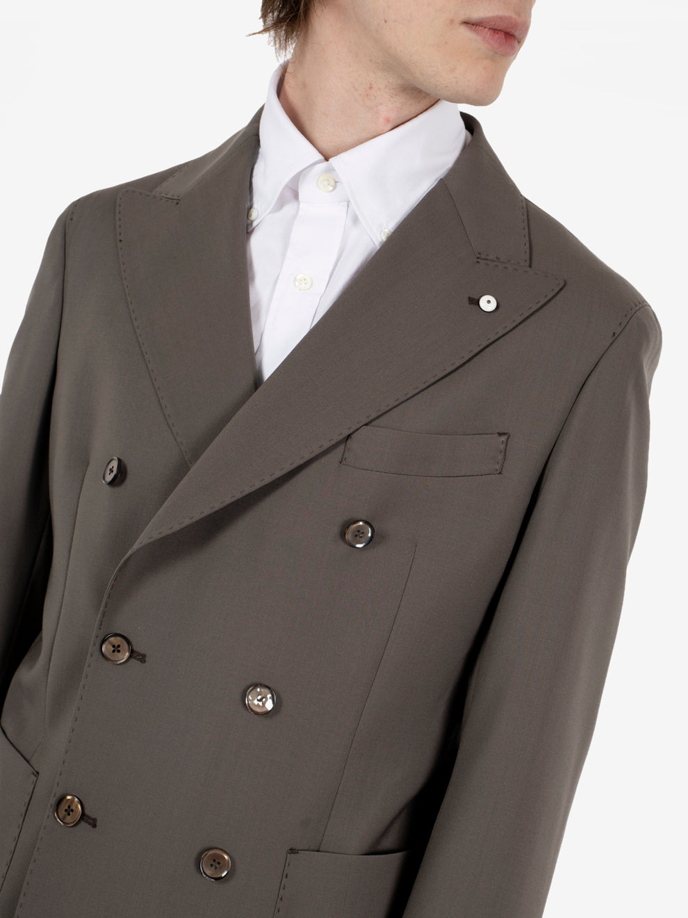 Blazer doppiopetto tortora