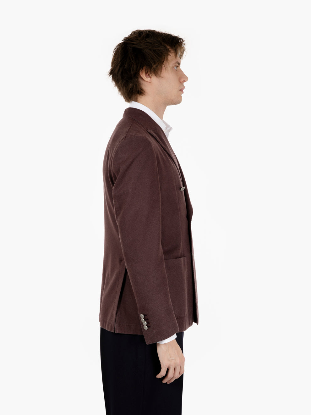 Blazer doppiopetto vinaccia