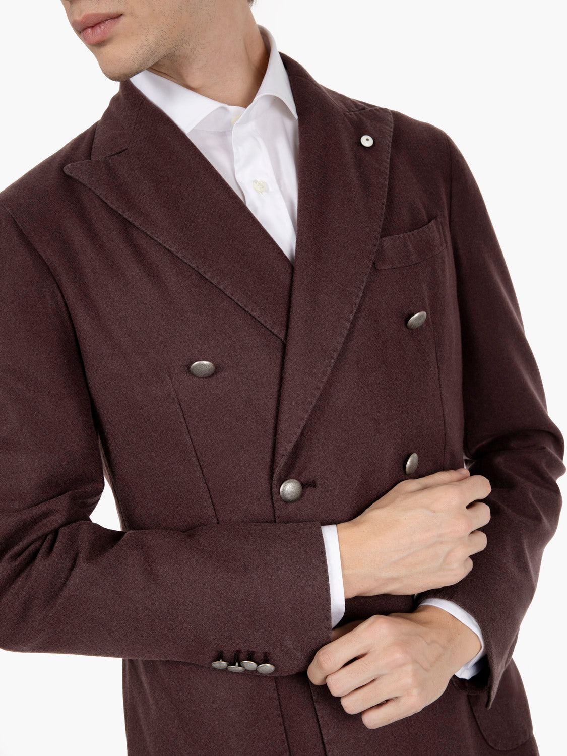 Blazer doppiopetto vinaccia