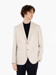 L.B.M 1911 - Blazer in twill monopetto beige