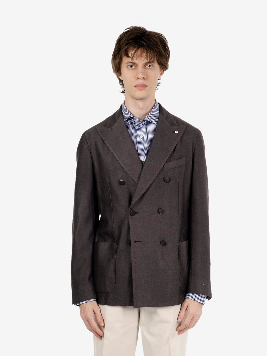 Giacca doppiopetto marrone