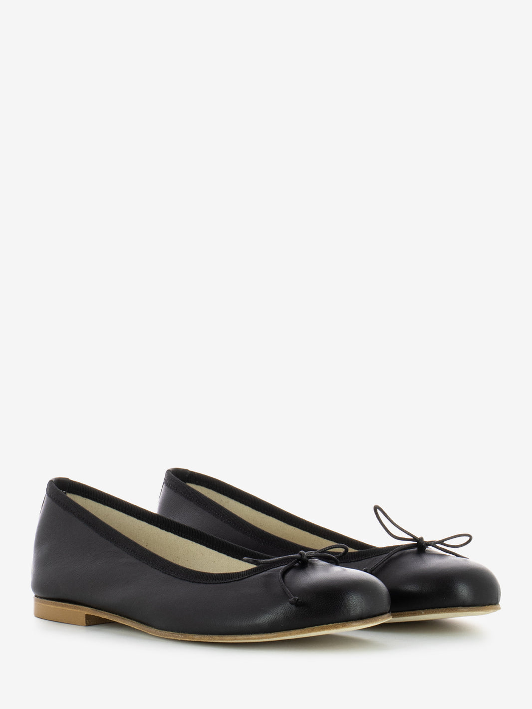 Ballerina round toe black nappa 