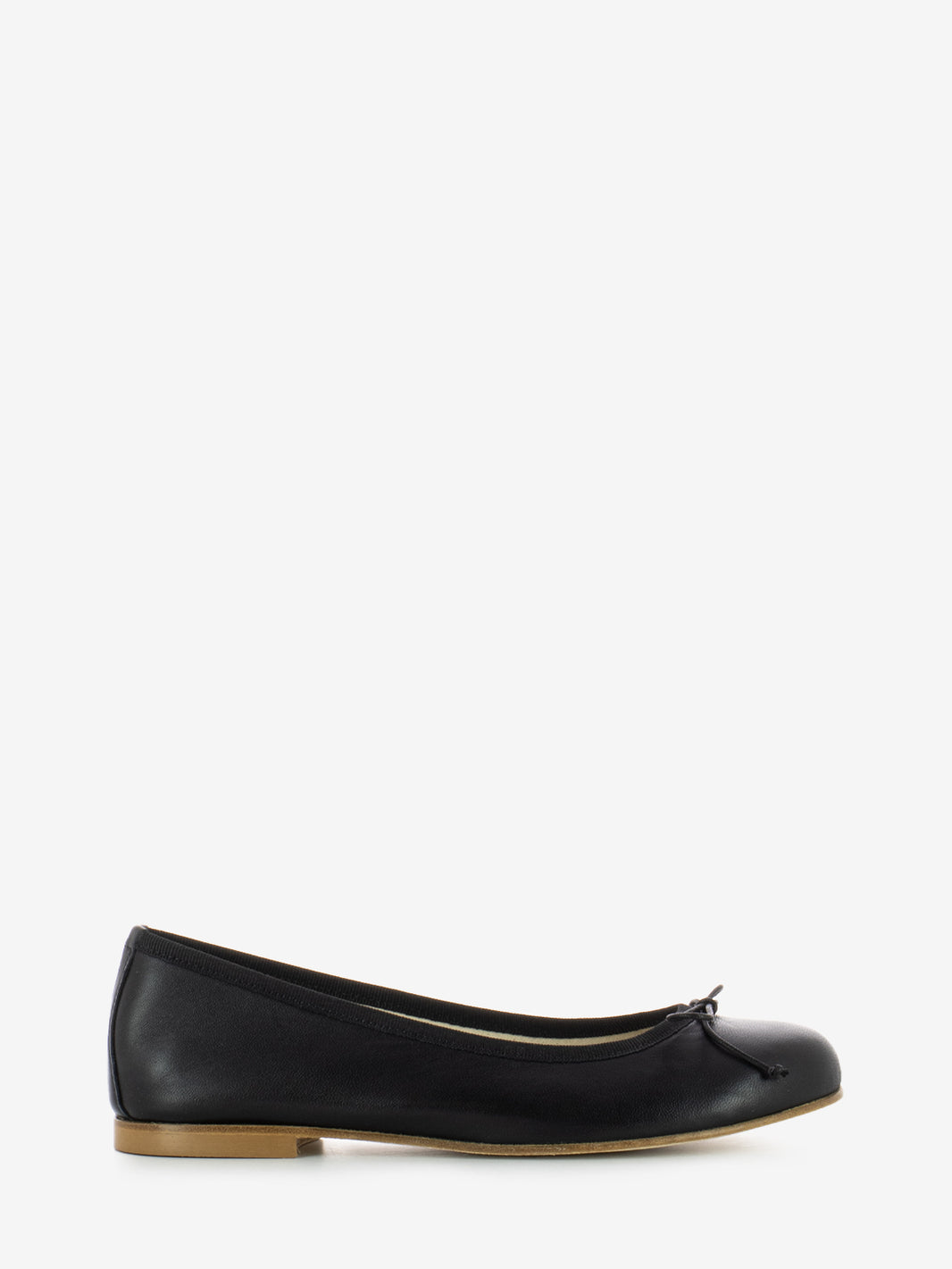 Ballerina round toe black nappa 