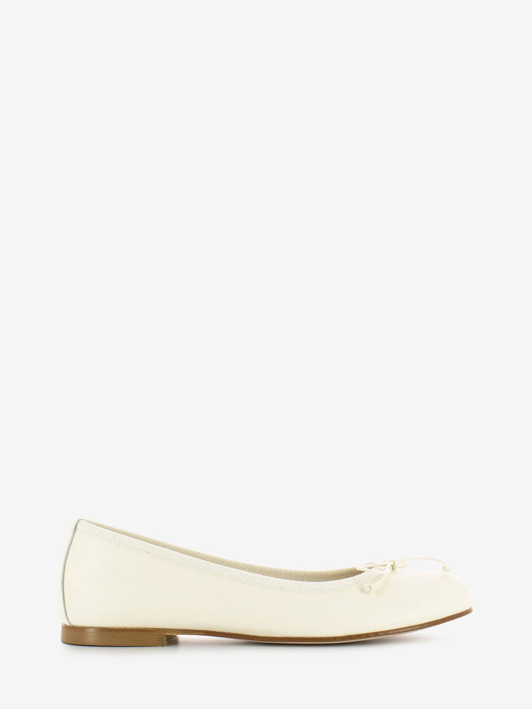 Ballerina round toe nappa cream 