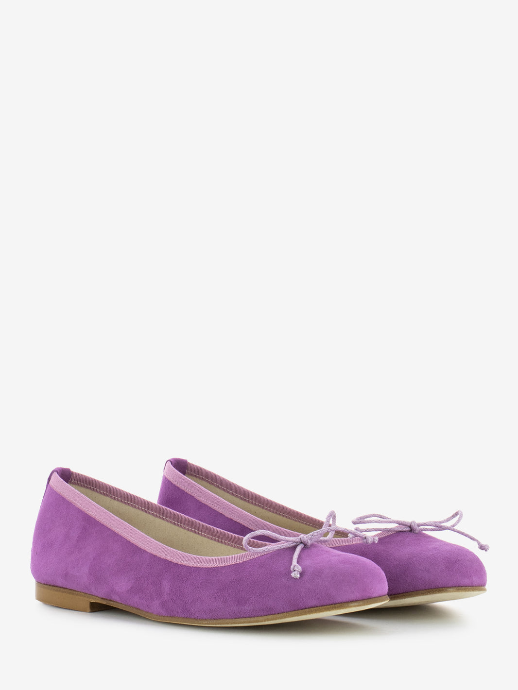 Suede medieval round toe ballerina 