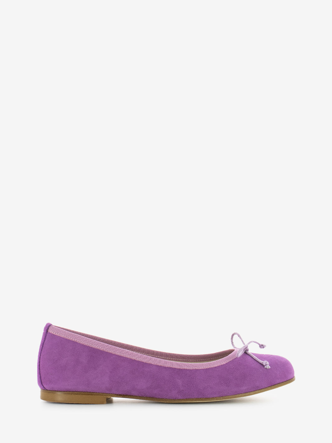 Suede medieval round toe ballerina 