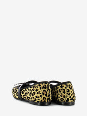 LA BALLERINA - Ballerine animalier nere / beige