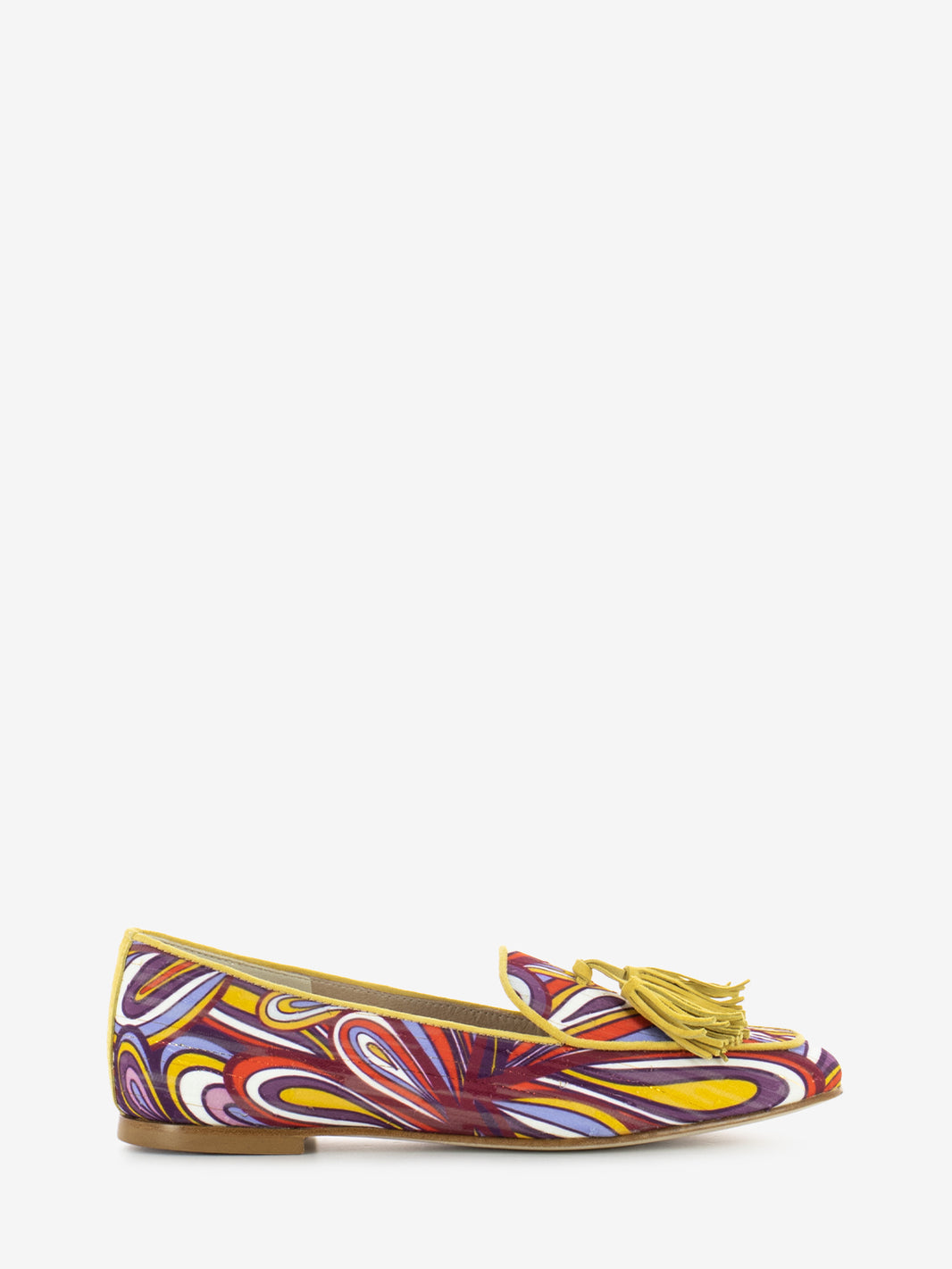 Mocassini Dune con nappine multicolor