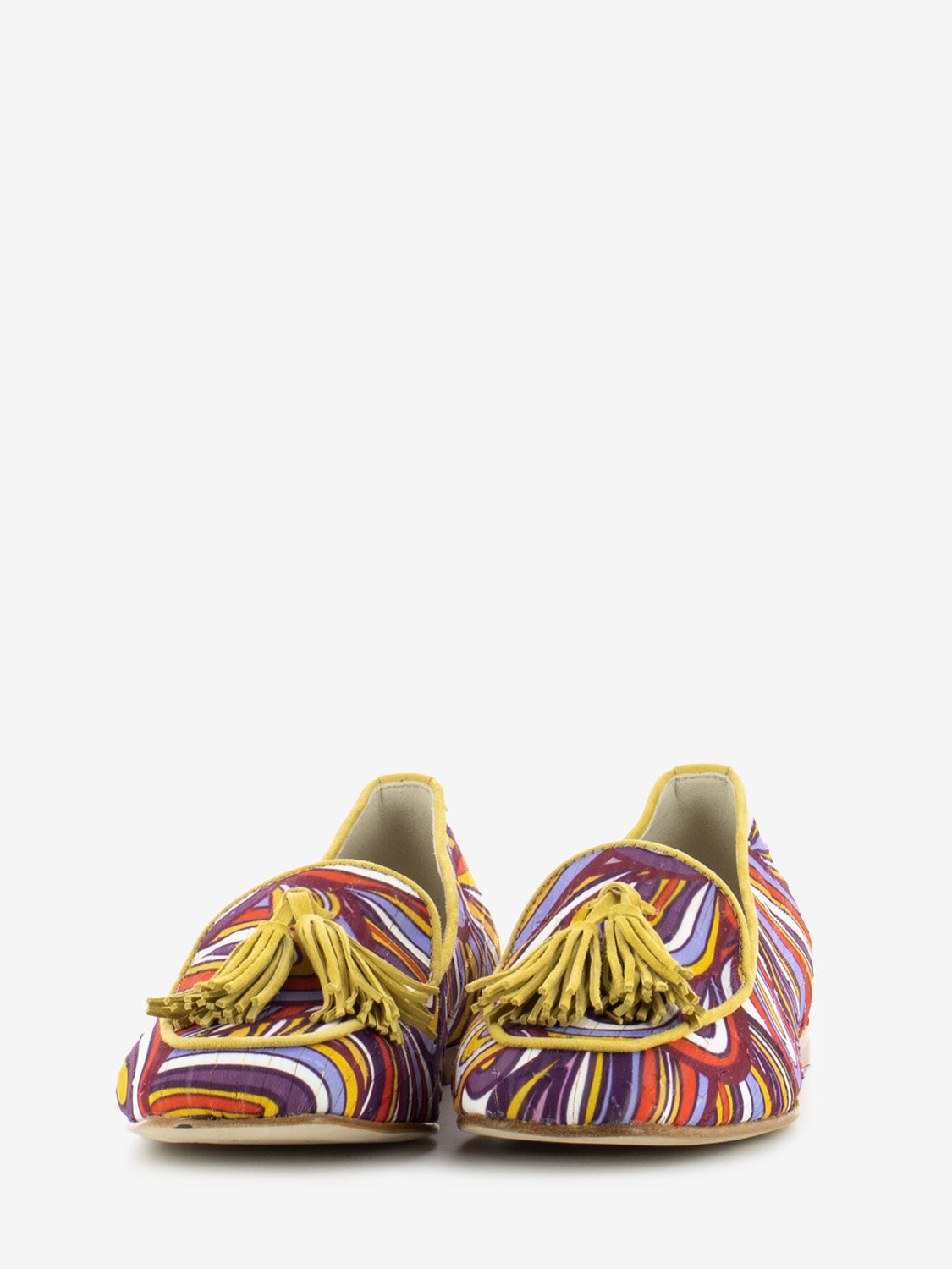 Mocassini Dune con nappine multicolor