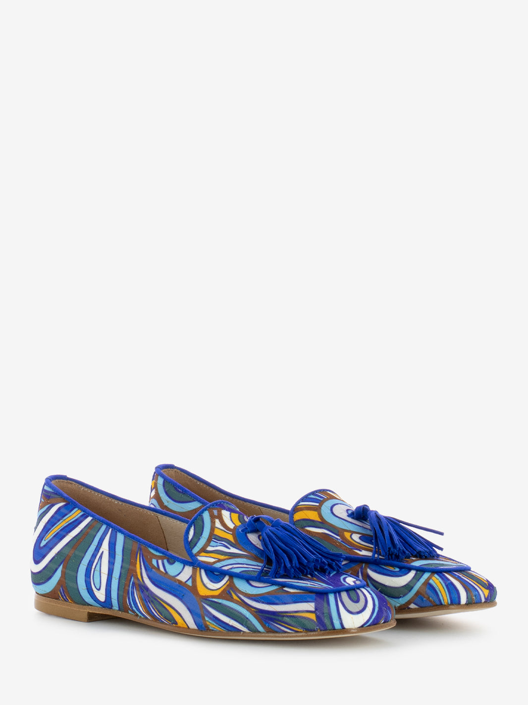 Mocassini Dune con nappine bluette