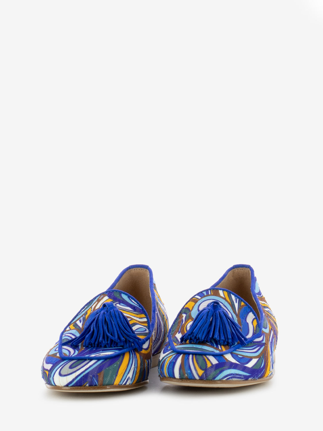 Mocassini Dune con nappine bluette