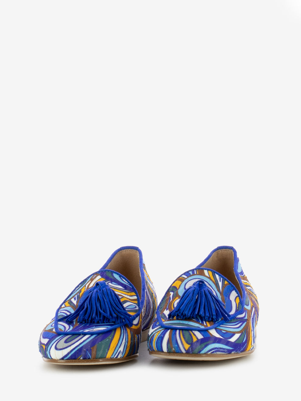 Mocassini Dune con nappine bluette