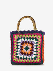 LA MILANESA - Borsa Crochet medium viola