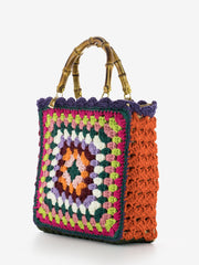 LA MILANESA - Borsa Crochet medium viola