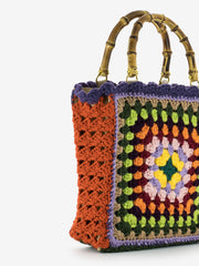 LA MILANESA - Borsa Crochet medium viola