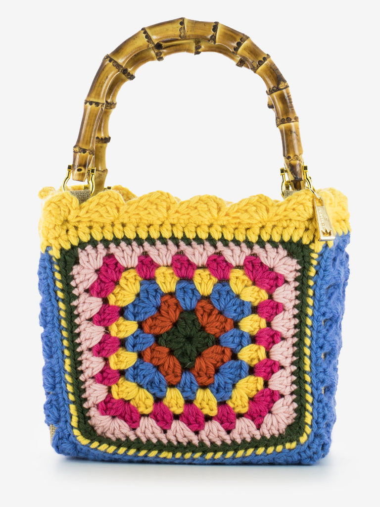 LA MILANESA - Borsa Crochet small multicolor