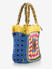 LA MILANESA - Borsa Crochet small multicolor