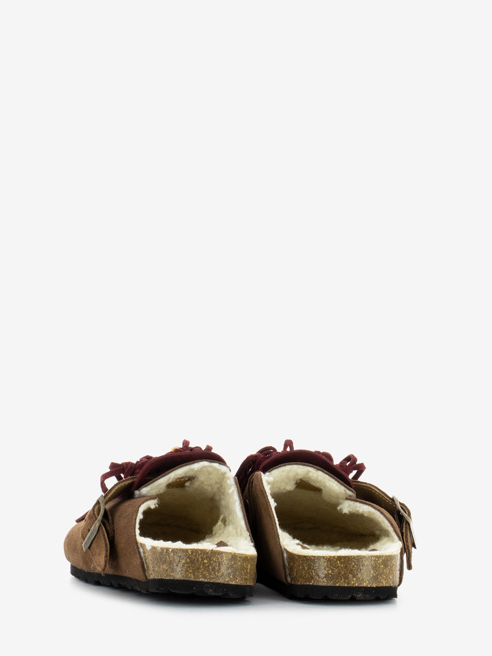Ciabatte Dandara Native frange castagna