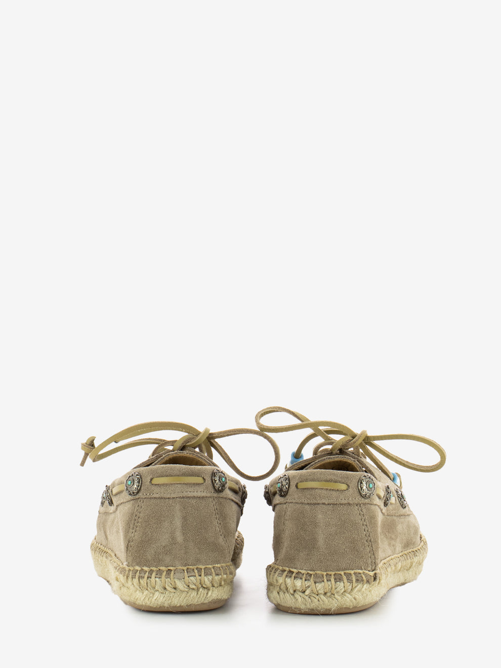 Scarpa da barca in suede beige