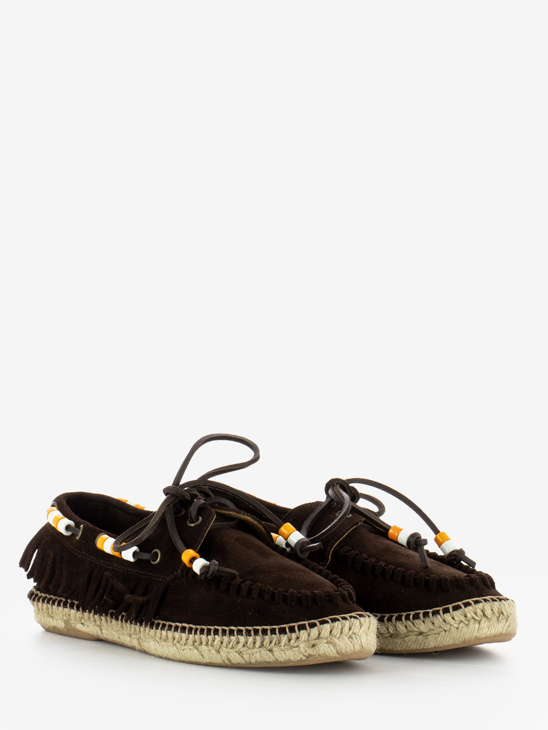 Scarpa da barca in suede marrone