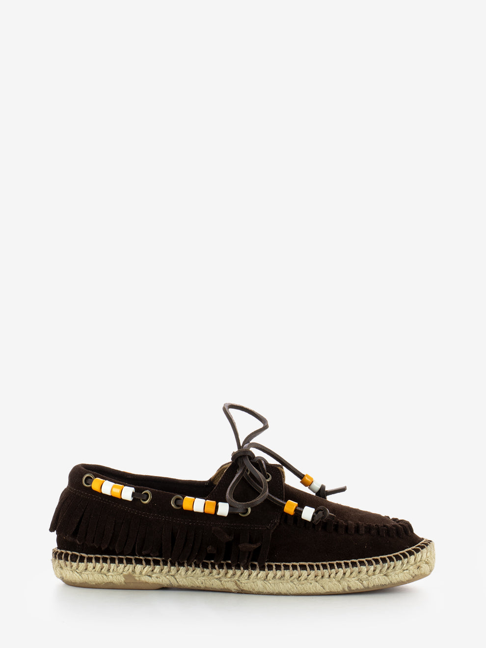 Scarpa da barca in suede marrone