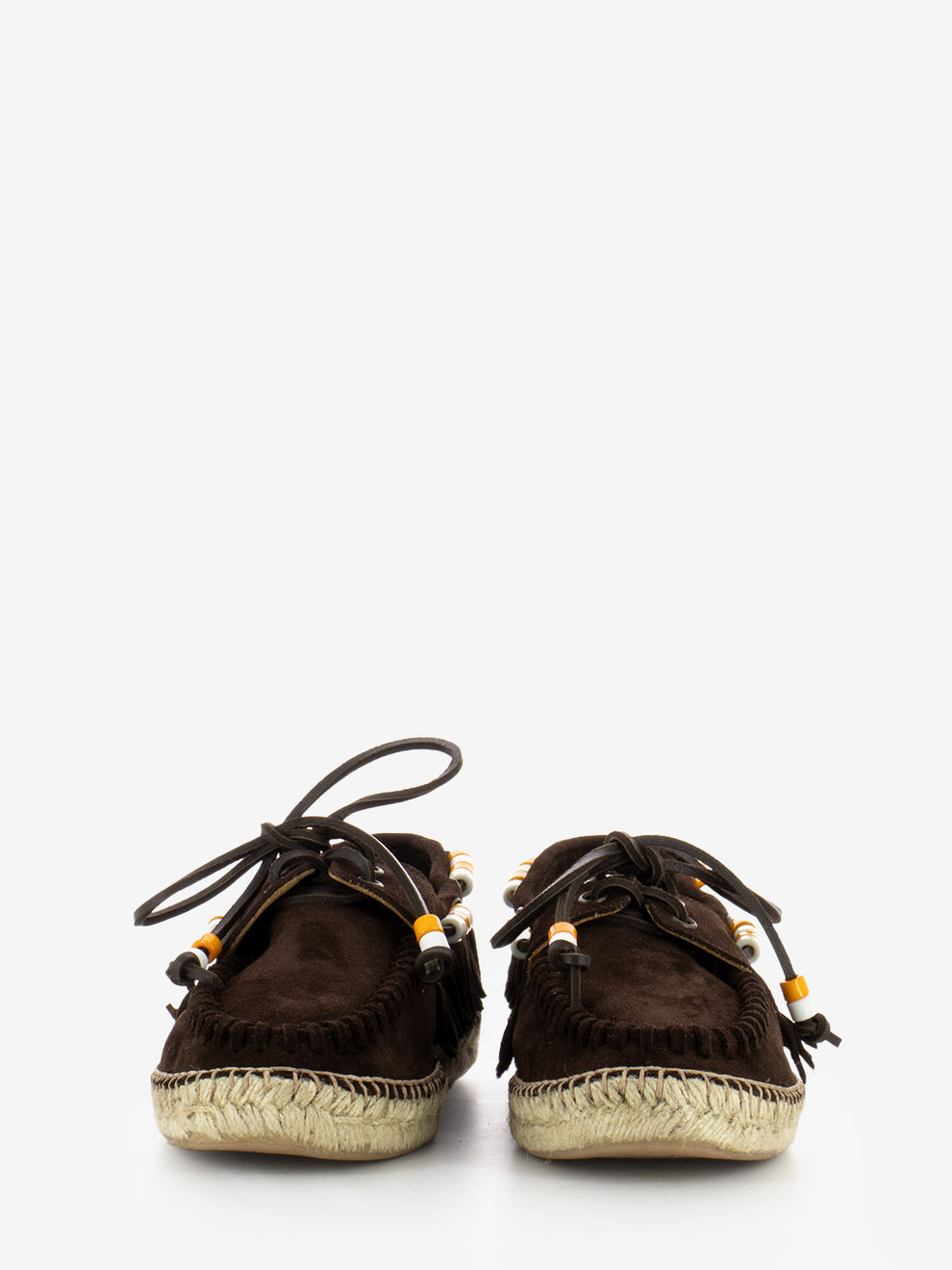 Scarpa da barca in suede marrone