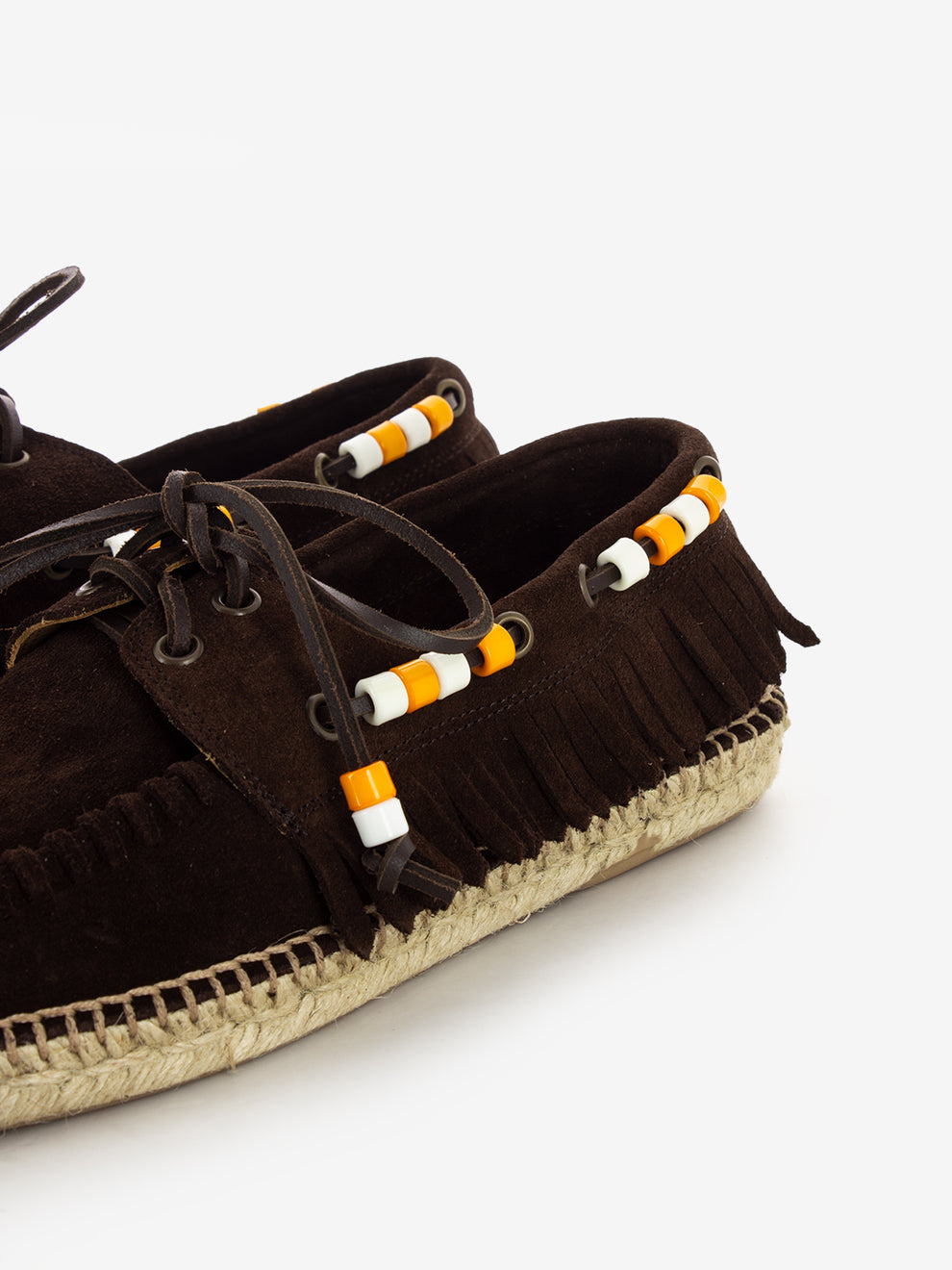 Scarpa da barca in suede marrone