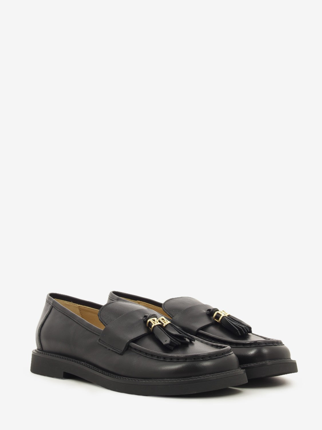 BLACK CALFSKIN LOAFER 4000_BLACK