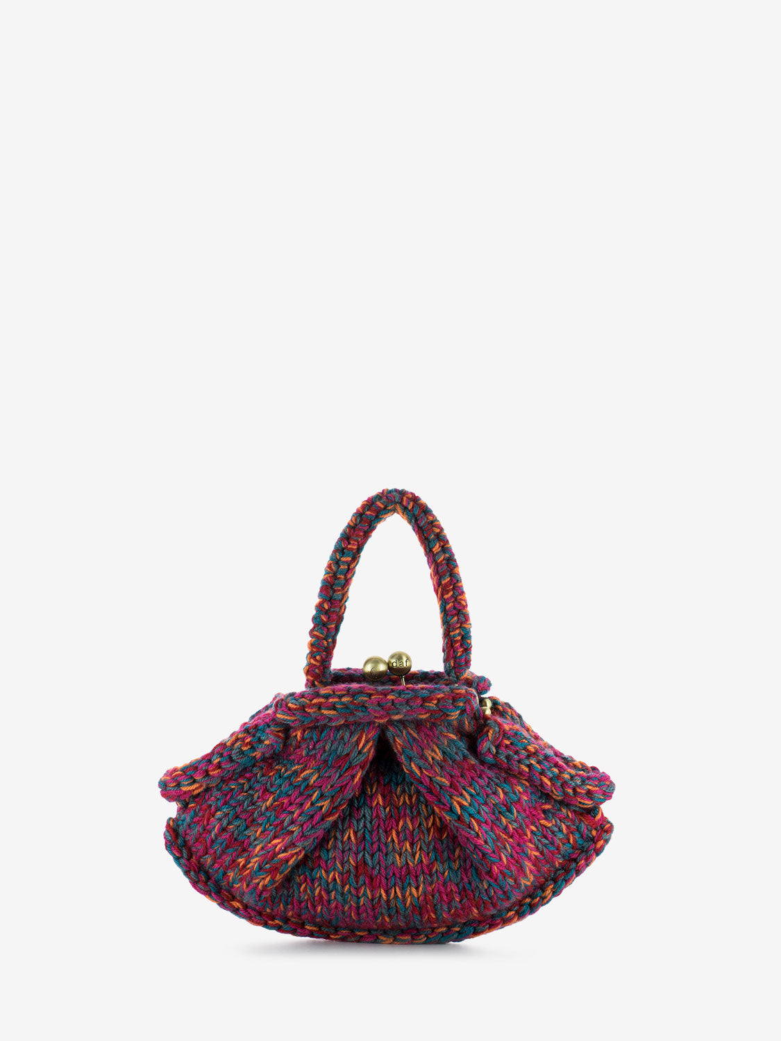 Borsa a mano uncinetto multicolor