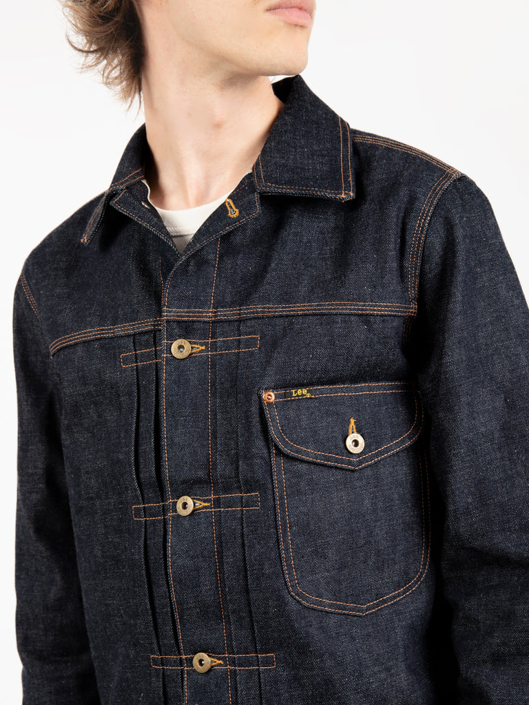 LEE - 101 Lined cowboy jacket raw indigo