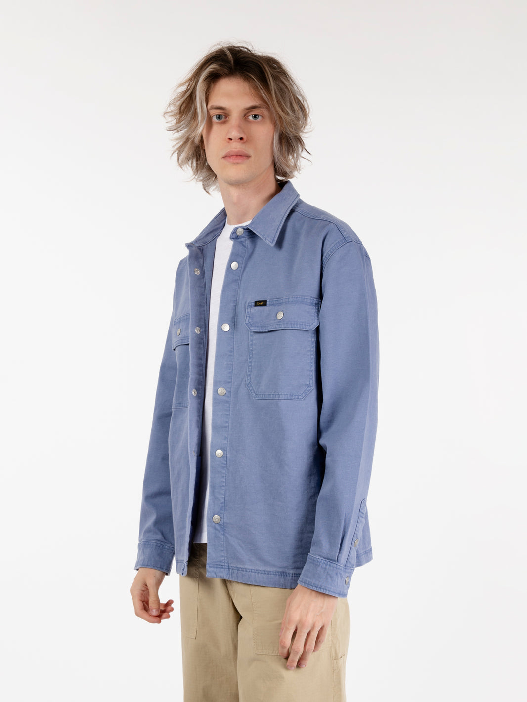 Sovracamicia workwear surf blue