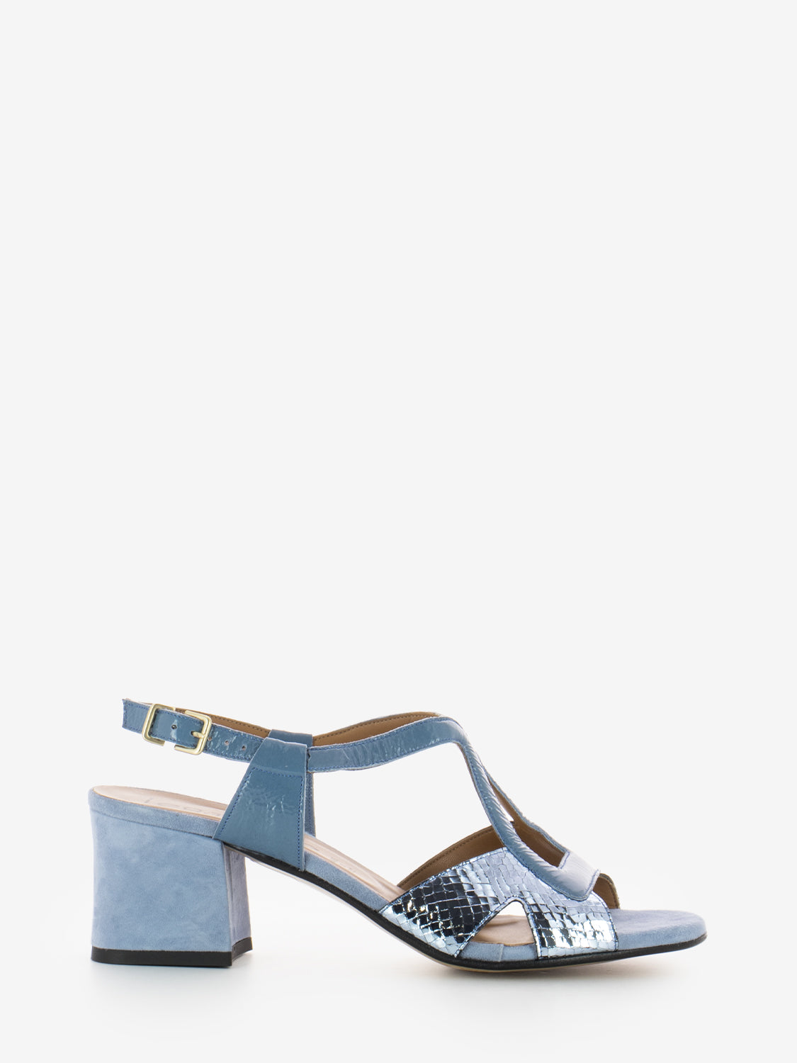 Suede jeans sandals