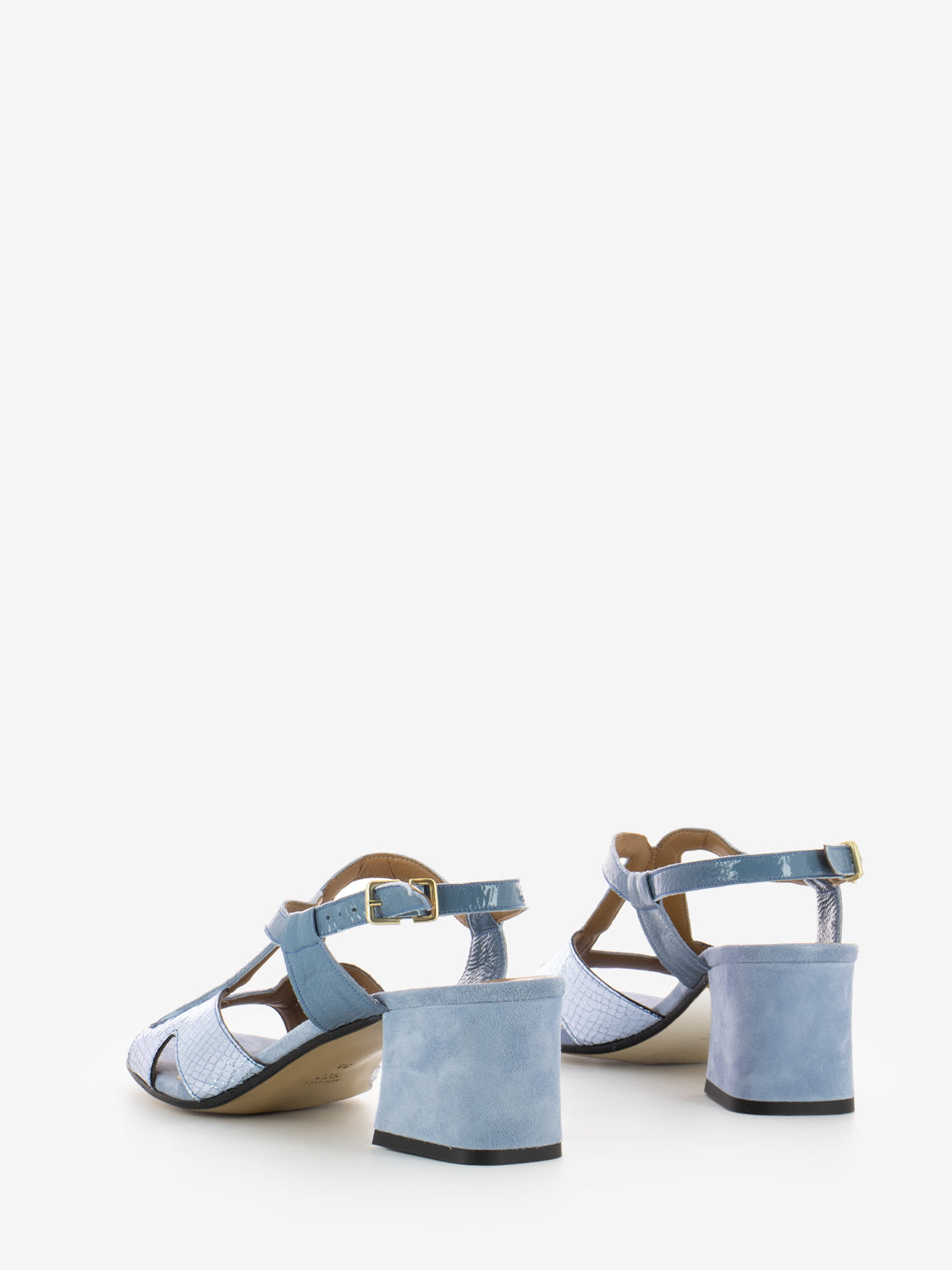 Suede jeans sandals