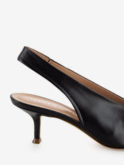 LELLA BALDI - Slingback accollata in nappa nera