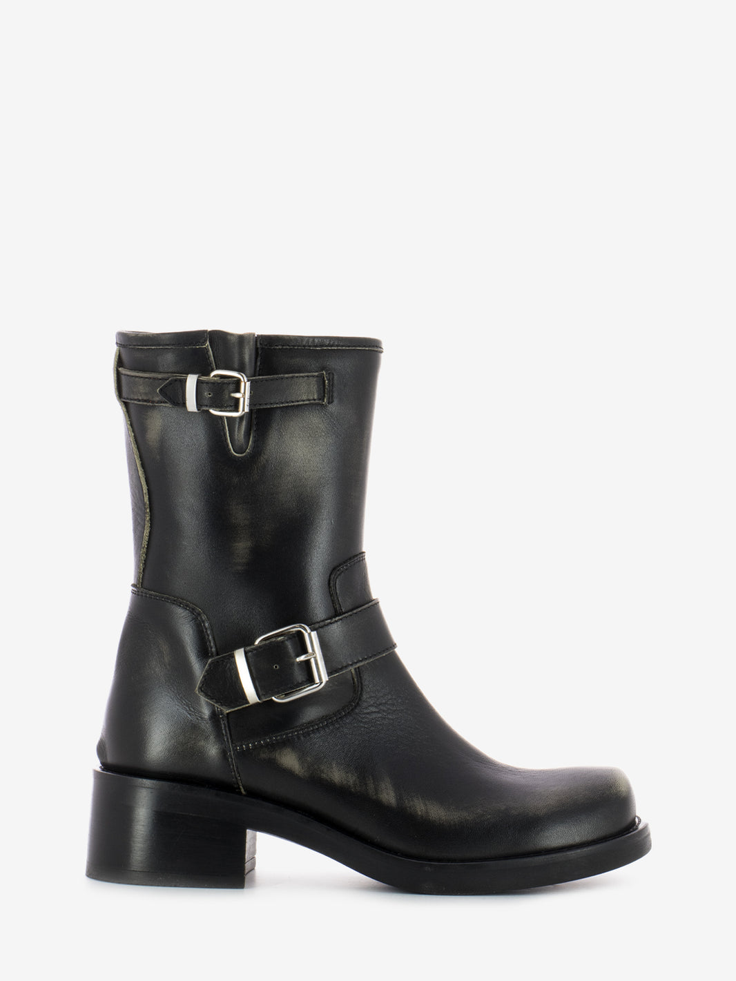 Stivale basso effetto vintage nero
