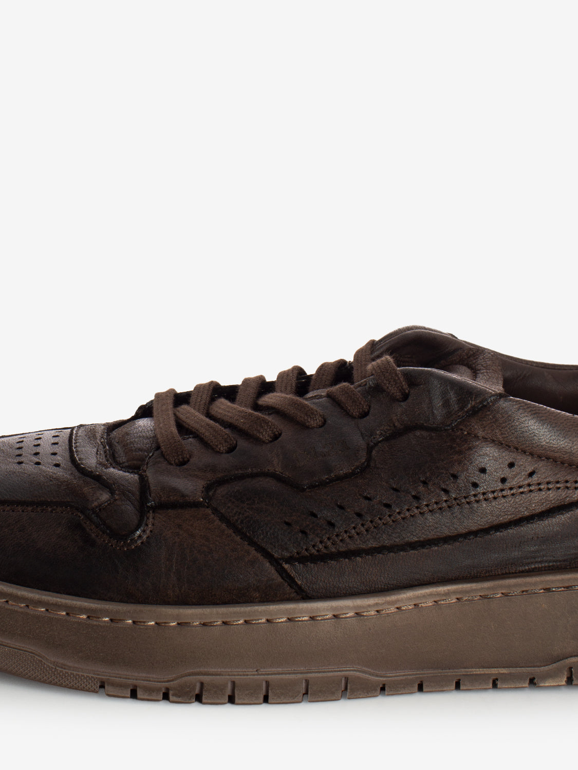 Deer Sneakers in Ebony Leather