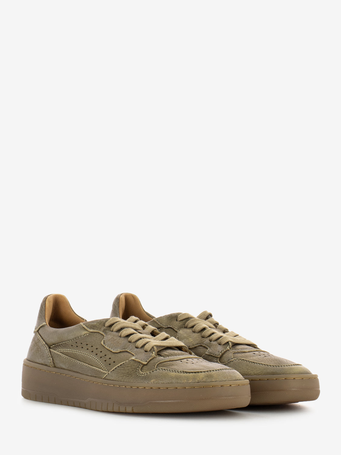 Sneakers nabuk laminato bronzo